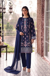 3 PIECE - EMBROIDERED LAWN SUIT