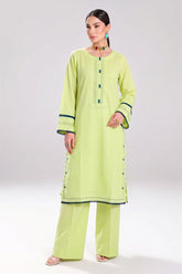 2 PIECE SOLID LAWN SUIT – NEON LIME