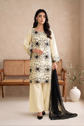 3 PIECE - EMBROIDERED LAWN SUIT