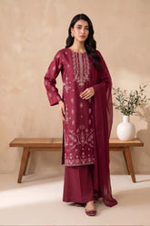 3 PIECE - EMBROIDERED LAWN SUIT