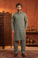 COOL OLIVE GREEN MENS STITCHED