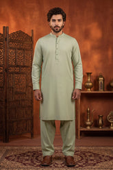 COOL PISTACHIO GREEN MENS STITCHED