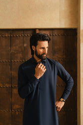 OSKAR NAVY BLUE MENS STITCHED