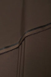 OXFORD CHOCOLATE BROWN MENS UNSTITCHED