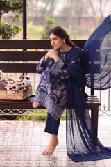 3 PIECE - EMBROIDERED LAWN SUIT