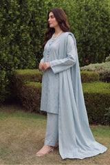 3 PIECE - EMBROIDERED LAWN SUIT
