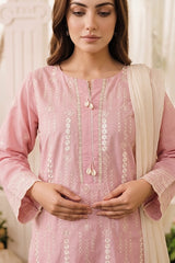 3 PIECE - EMBROIDERED LAWN SUIT