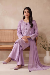 3 PIECE - EMBROIDERED LAWN SUIT
