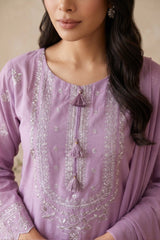 3 PIECE - EMBROIDERED LAWN SUIT