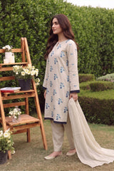 3 PIECE - EMBROIDERED LAWN SUIT