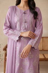 3 PIECE - EMBROIDERED LAWN SUIT