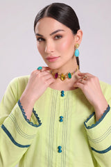 2 PIECE SOLID LAWN SUIT – NEON LIME