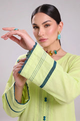 2 PIECE SOLID LAWN SUIT – NEON LIME