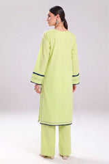 2 PIECE SOLID LAWN SUIT – NEON LIME