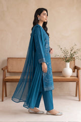 3 PIECE - EMBROIDERED LAWN SUIT