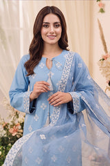 3 PIECE - EMBROIDERED LAWN SUIT