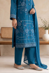 3 PIECE - EMBROIDERED LAWN SUIT