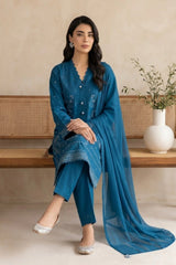 3 PIECE - EMBROIDERED LAWN SUIT