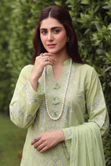 3 PIECE - EMBROIDERED LAWN SUIT
