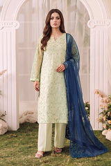 3 PIECE - EMBROIDERED LAWN SUIT
