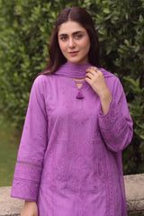 3 PIECE - EMBROIDERED LAWN SUIT