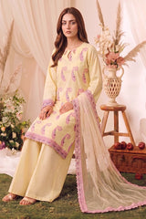 3 PIECE - EMBROIDERED LAWN SUIT
