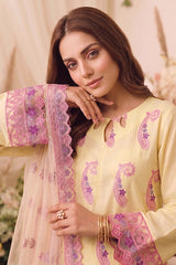 3 PIECE - EMBROIDERED LAWN SUIT