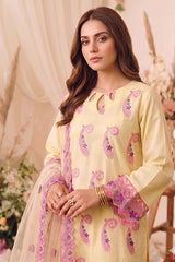3 PIECE - EMBROIDERED LAWN SUIT