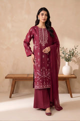 3 PIECE - EMBROIDERED LAWN SUIT