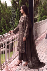 3 PIECE - EMBROIDERED LAWN SUIT