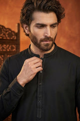 COOL BLACK MENS STITCHED