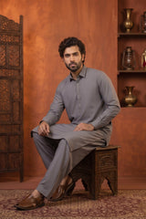 COOL GREY MENS STITCHED