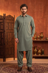 COOL OLIVE GREEN MENS STITCHED
