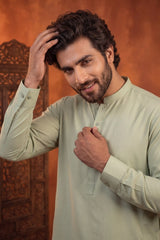 COOL PISTACHIO GREEN MENS STITCHED