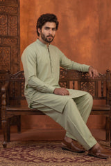 COOL PISTACHIO GREEN MENS STITCHED