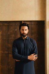 OSKAR NAVY BLUE MENS STITCHED