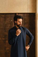 OSKAR NAVY BLUE MENS STITCHED