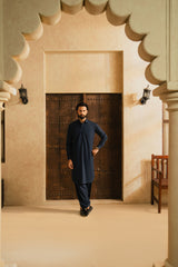 OSKAR NAVY BLUE MENS STITCHED