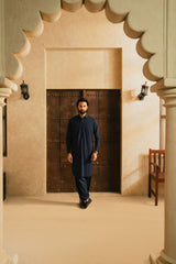 OSKAR NAVY BLUE MENS STITCHED