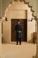 OSKAR NAVY BLUE MENS STITCHED