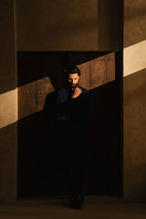OSKAR NAVY BLUE MENS STITCHED