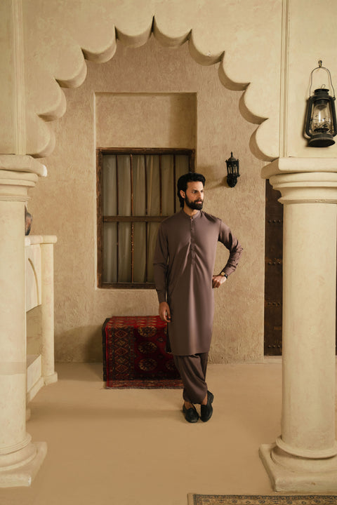 OXFORD CHOCOLATE BROWN MENS STITCHED