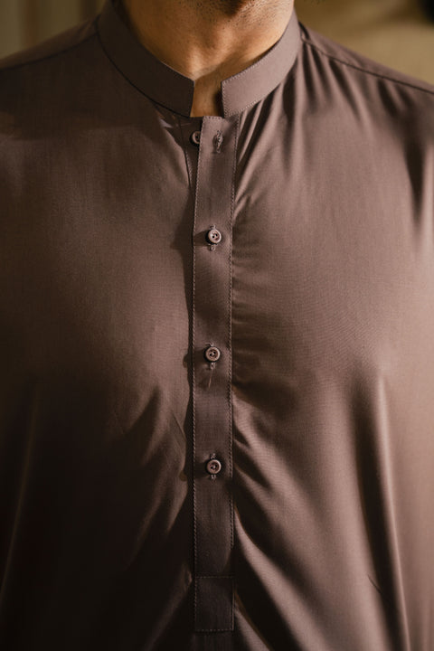 OXFORD CHOCOLATE BROWN MENS STITCHED