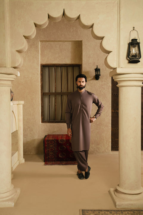 OXFORD CHOCOLATE BROWN MENS STITCHED