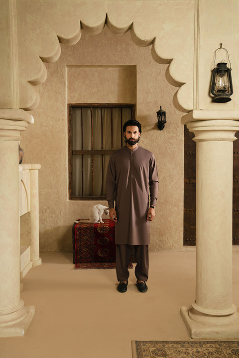 OXFORD CHOCOLATE BROWN MENS STITCHED