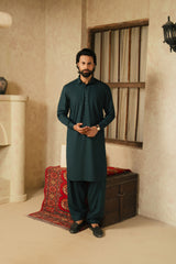 OXFORD TEAL GREEN MENS STITCHED