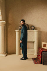 OXFORD TEAL GREEN MENS STITCHED
