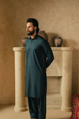 OXFORD TEAL GREEN MENS STITCHED