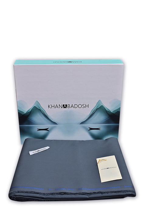 DEOSAI BLUE GRAY MENS UNSTITCHED